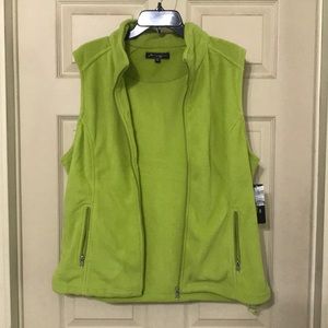 Jamie Nicole green fleece vest